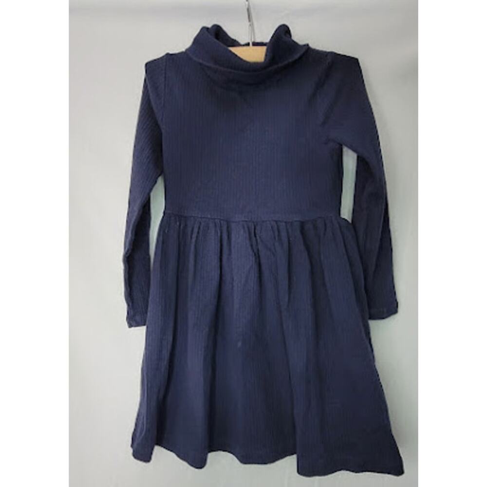 J.Crew- Crewcuts- Girl's long sleeve turtle neck- navy dress- size 4/5
